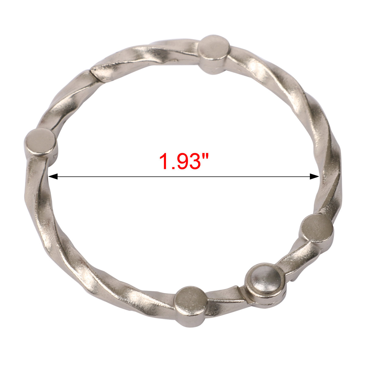 Zinc Shower Curtain Hook (Set of 12)